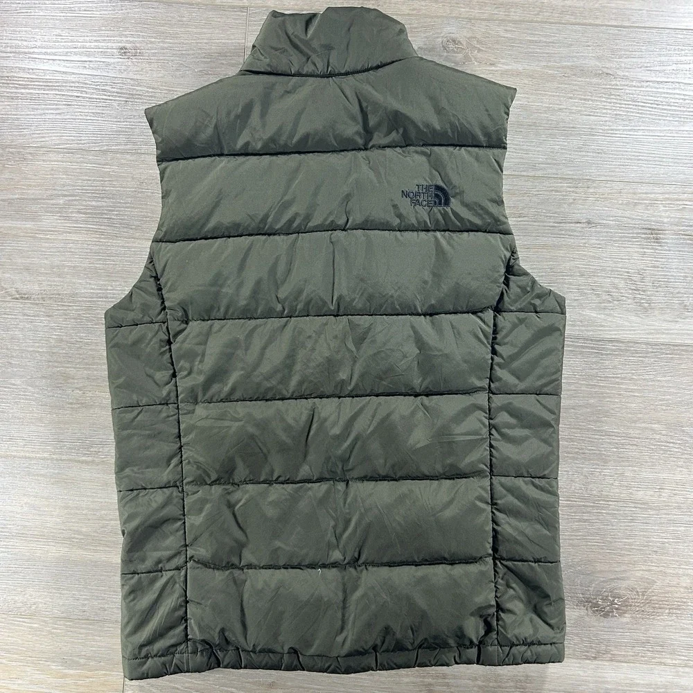 The North Face Puffer Vest Mens Small Green 550 Goose‎ Down Quilted NF0A3CR5